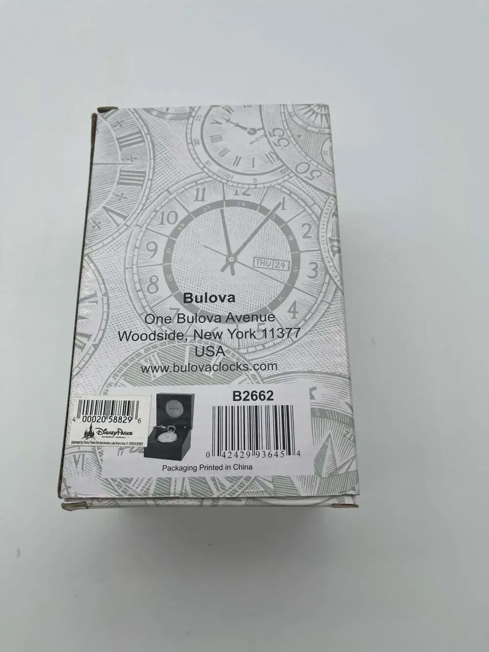 Bulova Disney Mickey Mouse Gold-Tone Pocket Watch with Mahogany Presentation Cas